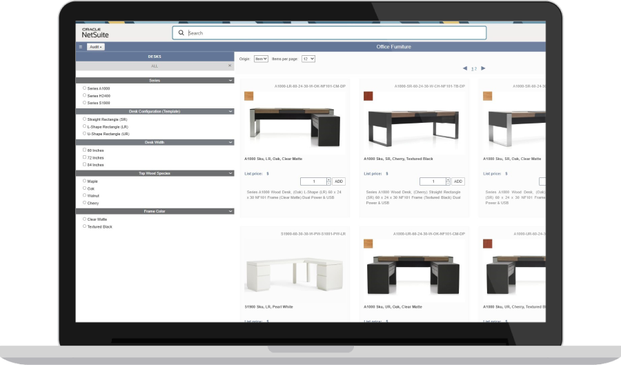 Guided Selling dashboard