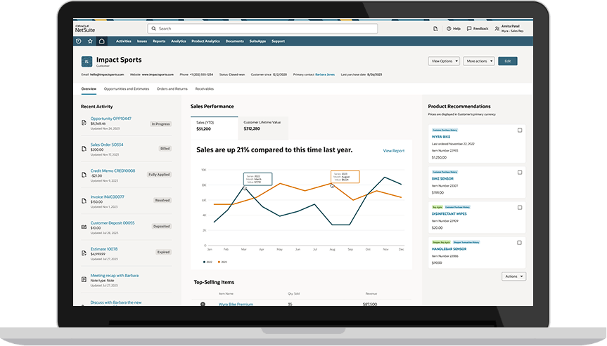 Customer Visibility dashboard