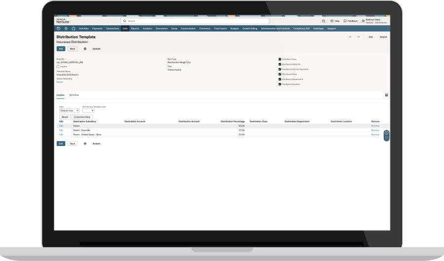 shared transactions dashboard