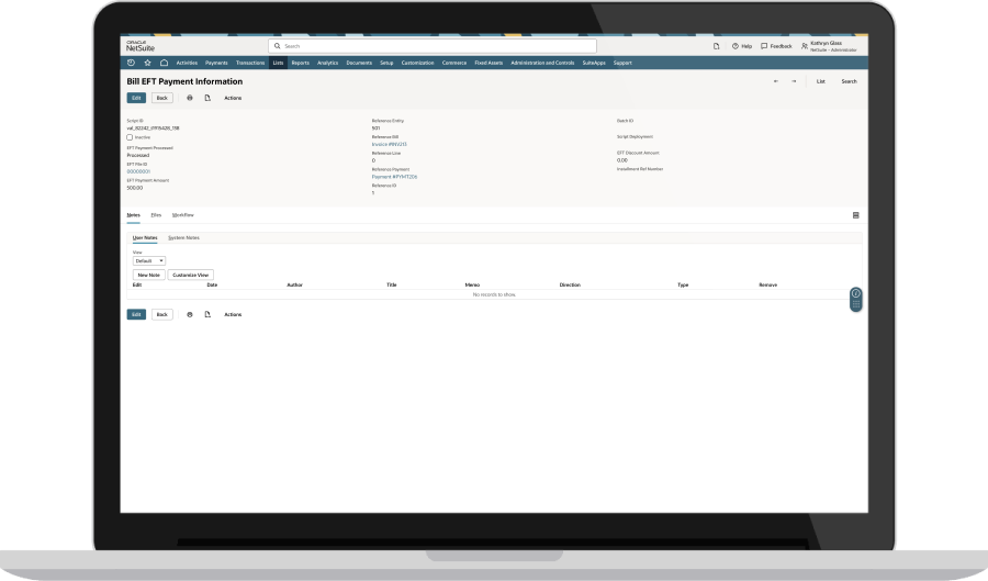 Checkout page showing electronic bank payment options