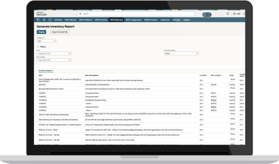 bin management screenshot
