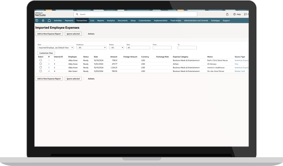 Credit Card Integration