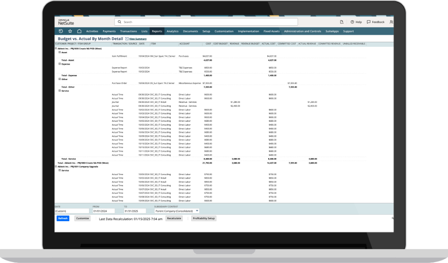 Dashboards and Reporting